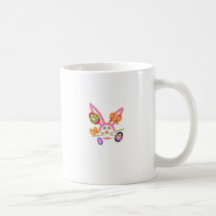 Conejito lindo, "de pascua y huevos " taza de café