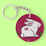 Conejito lindo personalizado llaveros