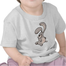Conejito lindo que se levanta derecho camisetas