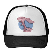 Conejito malvado rosado gorros  