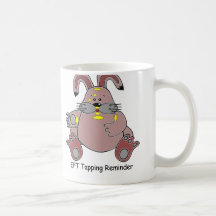 Conejito marrón del recordatorio de los niños de E Taza