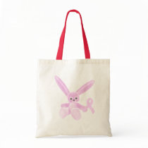 Conejito rosado de la cinta bolsas