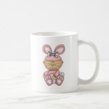 conejito rosado del bebé de Halloween Taza