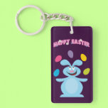 Conejito y huevos de pascua personalizados llaveros