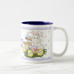 Conejito y polluelos de pascua tazas de café