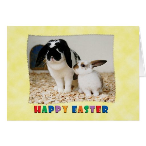 Conejitos de pascua felices felicitaciones