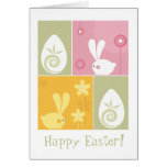 Conejitos de pascua tarjetón