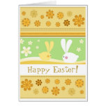 Conejitos de pascua tarjeton