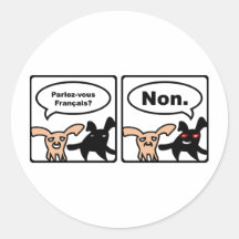 ¿Conejitos empedrados - Parlez-vous Français? No Pegatinas