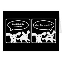 ¿Conejitos empedrados - Schlaefst Du schon? ¿Ja, u Tarjeton