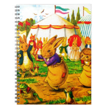 Conejitos y erizos libros de apuntes con espiral