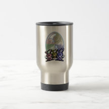 Conejitos y huevos lindos de pascua tazas de café