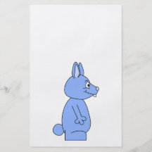 Conejo azul flyer personalizado