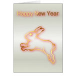 Conejo chino 2011 de la Feliz Año Nuevo del Año Nu Felicitaciones