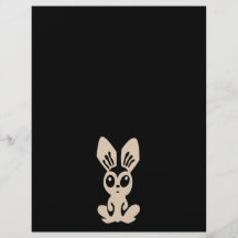 Conejo de conejito del dibujo animado de Hare_by_R Tarjetas Informativas