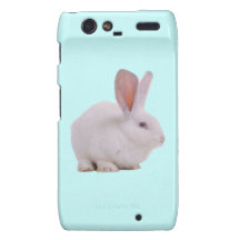 Conejo de conejito lindo de Kawaii Droid RAZR Carcasas