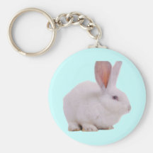 Conejo de conejito lindo de Kawaii Llavero Personalizado