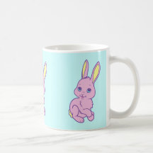 Conejo de conejito lindo del dibujo animado de Kaw Tazas