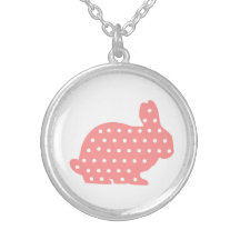 Conejo de conejito rosado joyeria personalizada