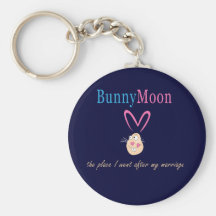 Conejo de la luna de miel llavero