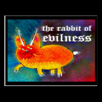 Conejo del Evilness [postal] tarjetas postales