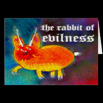 Conejo del Evilness [tarjeta] tarjetas