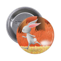 Conejo del funcionamiento - insignia del perno pin