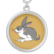 Conejo del oro colgante personalizado