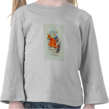 Conejo en Alicia en camiseta del ~ del país de las