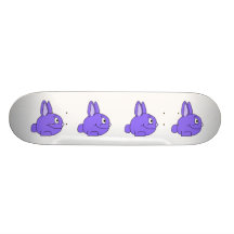 Conejo púrpura patines personalizados