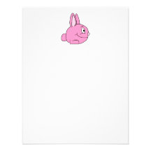 Conejo rosado comunicados personalizados