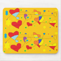 conexión Mousepad de los corazones Tapetes De Raton