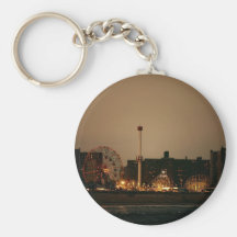 Coney Island en la noche Llaveros
