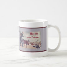 Conferencia de la historia tazas de café