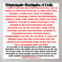Confesión Ch de Westminster. 2 sección 1&3 Posters