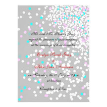 Confeti de la paloma e invitación grises del boda 