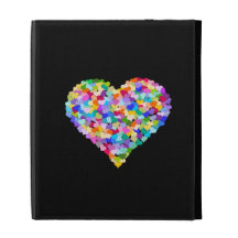 Confeti de los corazones del arco iris