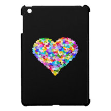 Confeti de los corazones del arco iris