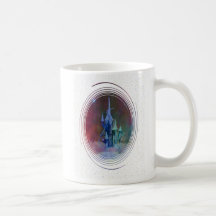 Confeti del castillo de la nube taza de café