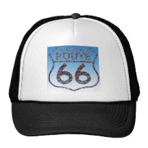 Confeti del cielo de la ruta 66 gorros bordados