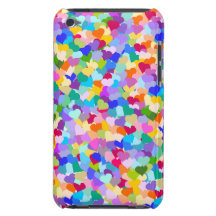 Confeti del corazón del arco iris Case-Mate iPod touch protector