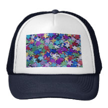 Confeti, formas de la estrella gorras de camionero