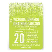 Confeti ModernTypography de la foto de la cal Invitación Personalizada