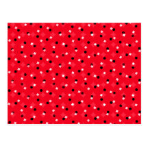 Confeti rojo tarjeta postal