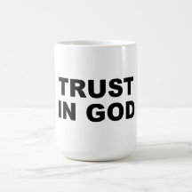 Confianza en taza de dios