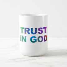 Confianza en taza de dios