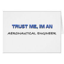 Confíe en que yo es ingeniero aeronáutico tarjetas