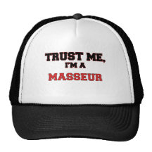 Confíe en que yo es mi masajista gorras de camionero