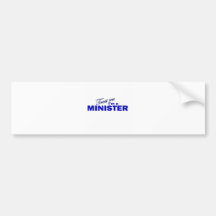 Confíe en que yo es ministro etiqueta de parachoque