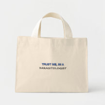 Confíe en que yo es parasitólogo bolsa